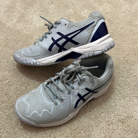 ASICS kids Gel-Game 9 Grade School Tennis Shoes Size 2 - Picture 3 of 8
